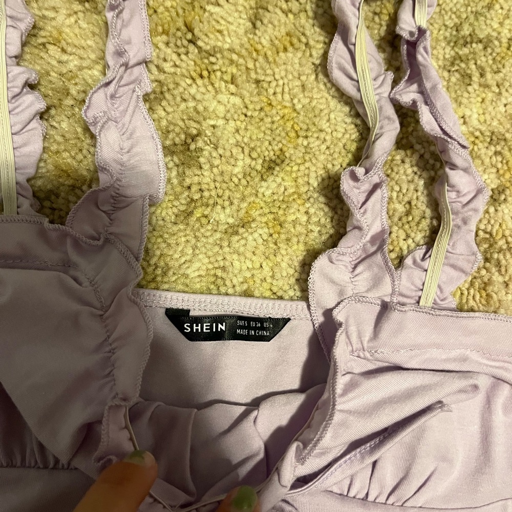 shein size small purple tank top